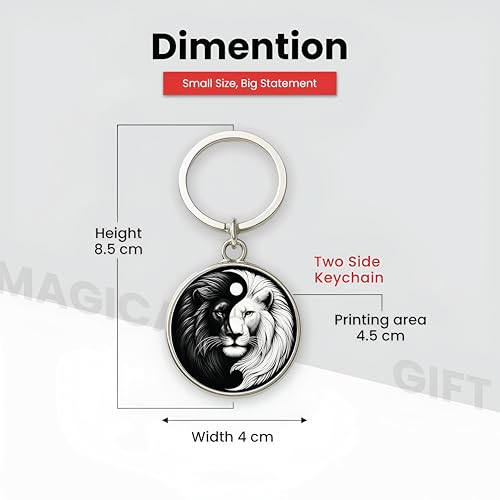 Image of MG | Protective Evil Eye /Spiritual Symbols /Om /Motivational Keychains | Double-Sided Metal Key Ring | Good Luck and devine Charm for Car, Bike, Home & Office