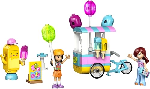 Image of LEGO Friends Ice Cream & Balloon Stand - Pretend Play Toy - 2 Minidolls, Balloons and Bike - 42692