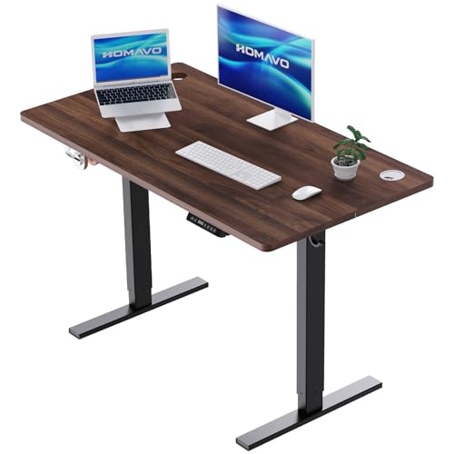 HOMAVO Bureau Électrique Réglable 140x70cm