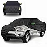 Hail Protector Car Cover Truck Compatible with GMC Sierra,6 Layers Thicken Hail Padded Car Cover(Black,Fit Truck Length 229-237 inch)