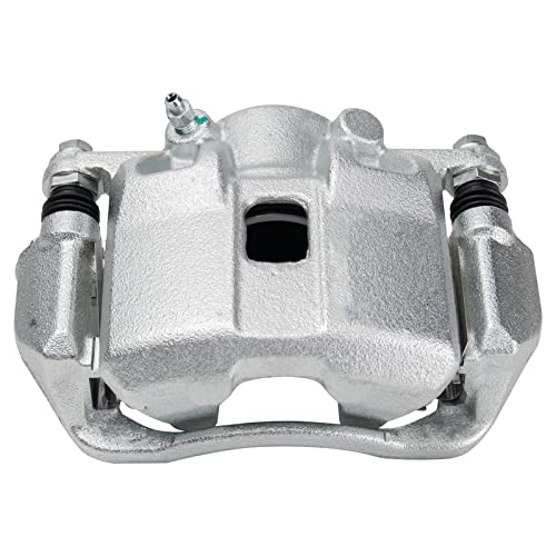 Image of TRQ Front Brake Caliper Set Caliper Brackets Compatible with 13-14 Acura ILX Hybrid 12-15 Honda Civic Hybrid-L 12-15 Honda Civic Hybrid 09-20 Fit