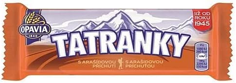 Opavia Tatranky Peanut 5-pack 5x47g/5x1.5 oz Wafer with Peanut Flavor Filling