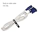 20 Pcs Colorful Adjustable Silicone Fastening Cable Tie Wire Organizer Cable Strap for Cord Wire Management,Black