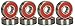 JDYYICZ ABEC-9 608-RS Skateboard Longboard Bearings Premium Inline Skate Bearings Roller Skate Bearings(Pack of 8)
