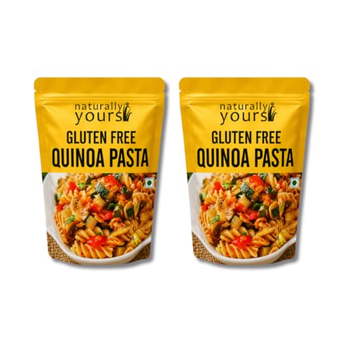 Image of Naturally Yours Gluten Free Quinoa Pasta - 40% Quinoa | No Maida, No Onion No Garlic, 100% Jain-Friendly, Preservative-Free, Vegan | High Protein & Antioxidants | Non-Sticky Healthy Pasta | 200g Pack of 2