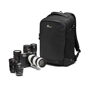 Lowepro Flipside BP 400 AW III Kamerarucksack für spiegellose/DSLR-Kameras - rückwärtiger und seitlicher Zugang - Fachteiler anpassbar - für spiegellose Kameras wie Sony α7 - LP37352-PWW, Black