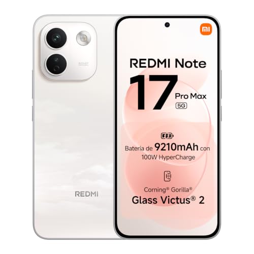REDMI Note 17 Pro MAX 5G, Smartphone 8+256GB, Blanco, baterĂa de 9210mAh