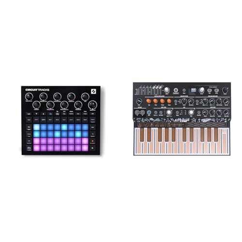Novation Circuit Tracks: Groovebox-Sequenzer mit Synthesizer-, MIDI- und Drum-Spuren & Arturia - MicroFreak Synthesizer Keyboard - 25-Key Hybrid Synth with PCB Keyboard