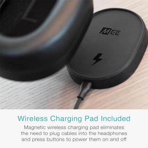 Image of MEE audio Matrix Cinema 3D 2026 Bluetooth Over-Ear Headphones with Wireless Charging Pad for TV; Active Noise Canceling, Spatial Audio, 60H Playtime, Hi-Res Stereo with LDAC, aptX Adaptive, & Auracast