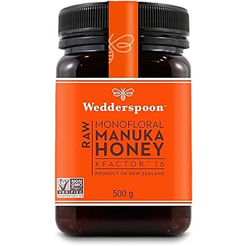 Wedderspoon Raw Manuka Honey KFactor 16 500 Grams (Pack of 2) Cover