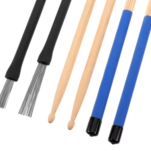 Set de Baquetas 5A de Madera de Arce con Cepillos y Bolsa miniatura 3