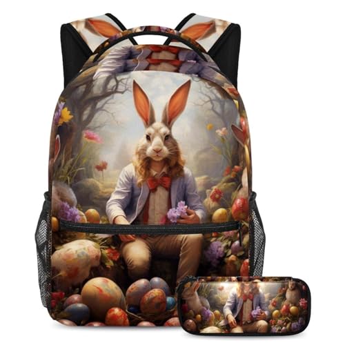 Sac d'école ultime multicolore pour étudiants avec trousse assortie