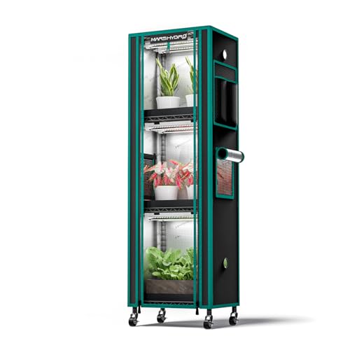 MARS HYDRO 2025 Plant Stand with Grow Lights 4-Tier Plant Shelf with 6 Full Spectrum LED Lamps (54W...