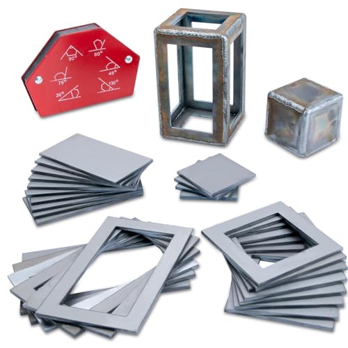 40 PCS Welding Coupons, Welding Practice Kit, Made Of 11 Gauge Premium Mild Steel,3×3