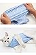 AEITPET Recovery Suit Katze, Haustiere Schutz Kleidung Wiederherstellung Anzug Weste, Verhindern Lecken Nach der Operation Tragen Weaning und Warmhalte Recovery Tuch Anzug für Katzen Hunde (L, Blau)
