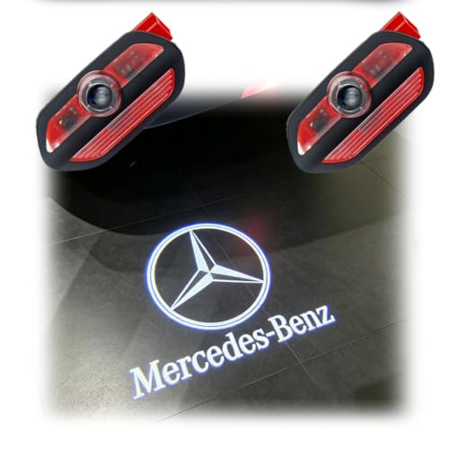 Image of 2pcs Never Fade HD Door Light Logo Projector Puddle Lights Compatible with Mercedes Benz S-Class 2021-Now, E-Class 2024-Now,C-Class 2022-Now,GLC 2023-Now, EQE 2023-Now, EQS 2021-Now