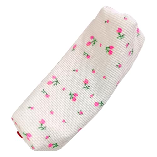 花柄ペンシルケース、コスメバッグかわいい鉛筆バッグ-ケース小物収納、ペンポーチ、花柄ポーチ、メイクアップオーガナイザー、学用品。, ピンク。, Refer to description, ユニ。