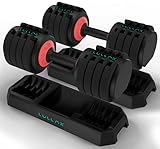 mancuernas sport fitness 5) SIMPLE & ELEGANTE: El sistema más novedoso en mancuernas con un diseño elegante y deportivo. Cambia de peso al instante y continúa tu entreno. Incluye instrucciones en español