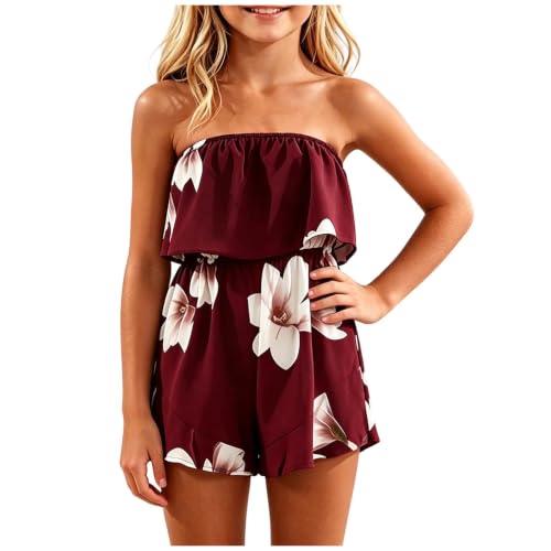 Bandeau para niñas de algodón transpirable sin mangas con lazo frontal