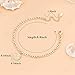 Anklets for Women Dainty Zodiac Constellation Waterproof Ankle Bracelet Zodiac Sign Disc Pisces Anklet 14k Gold-Plated