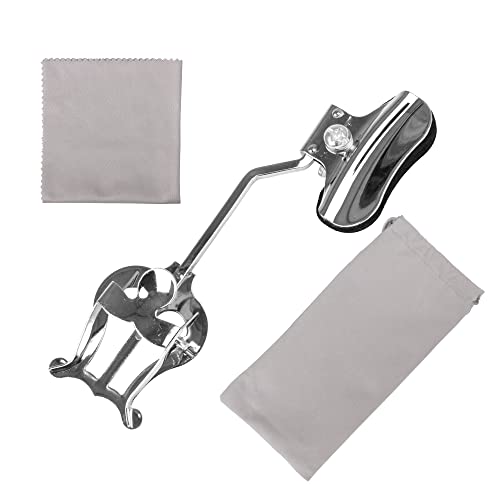 Emptty Trumpet Marching Clamp-On Lyre, Silver Trumpet Clamp on Lyre for Trumpet Trombone