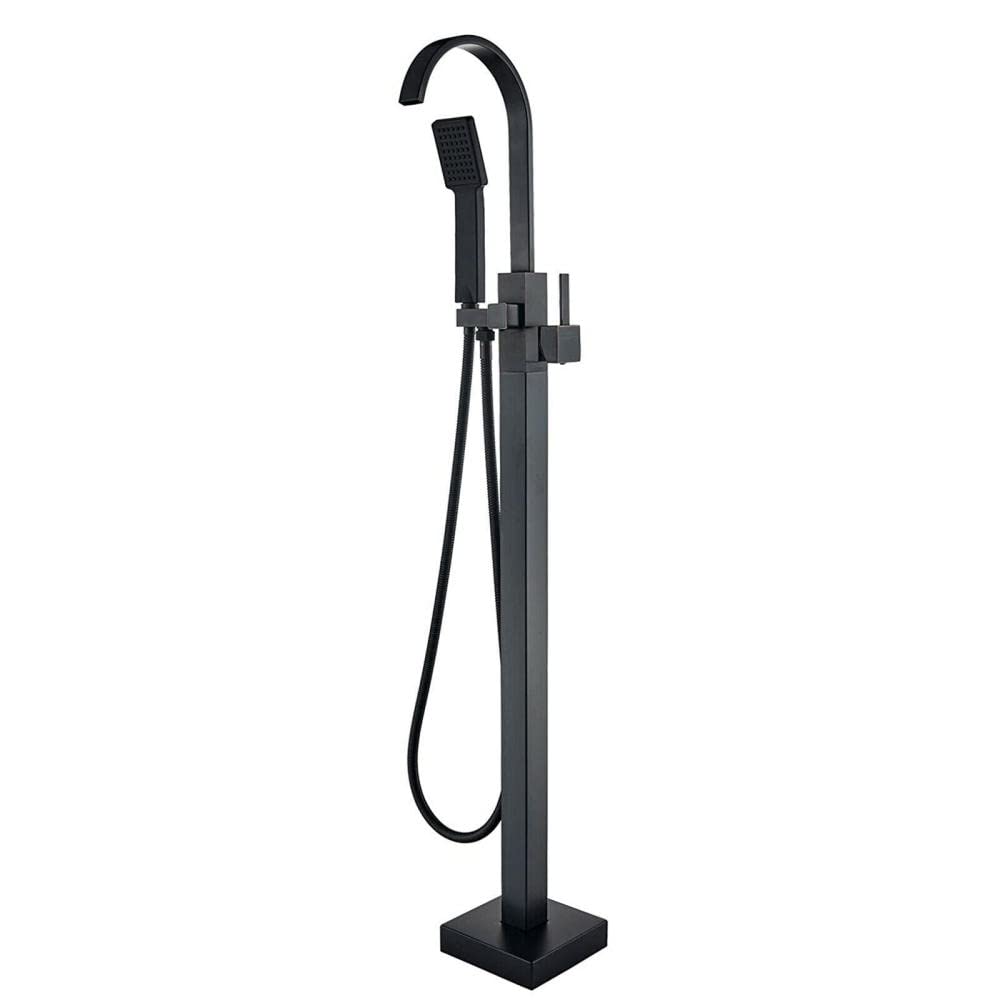 DFGHNBVC Freestanding Waterfall Bathtub Faucet Oil Surface Floor Installation Bathtub Filler Mixer