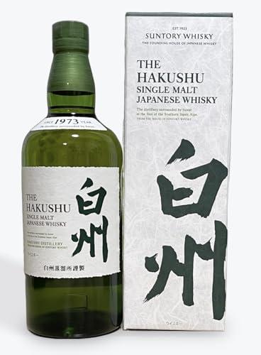 Suntory The Hakushu �V���O�������g �W���p�j�[�Y�E�C�X�L�[, 700ml, �A���R�[���x��43%, �X���[�L�[�t���[�o�[, �t���b�V���ȍ���, �M�t�g�{�b�N�X�t��