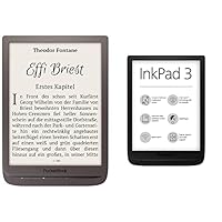 PocketBook e-Book Reader 'InkPad 3' (8 GB Speicher; 19,8 cm (7,8 Zoll)) in Dark Brown &amp; e-Book Reader 'InkPad 3' (8 GB Speicher; 19,8 cm (7,8 Zoll) E-Ink Carta Display; SMARTlight; Wi-Fi) in Black