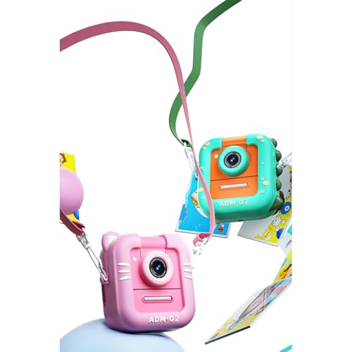 Appareil photo numérique impression instantanée rose avec carte 32G