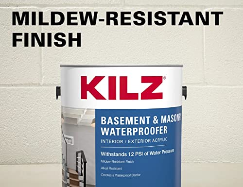 Kilz 239041 Masonry Waterproofing Paint, White