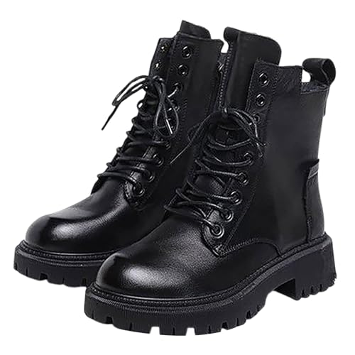 Botas Mujer Invierno,Botas Cowboy Cómoda Elegante y Práctica Antideslizante Botines Western Botines Estilo Motero Aire Libre Zapatos con Plataforma Senderismo