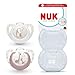 NUK First Choice Baby Schnuller | 0-6 Monate | Orthodontische Schnuller | Beruhigt 99% aller Babys** | Pinguin/Giraffe | 2 Stück