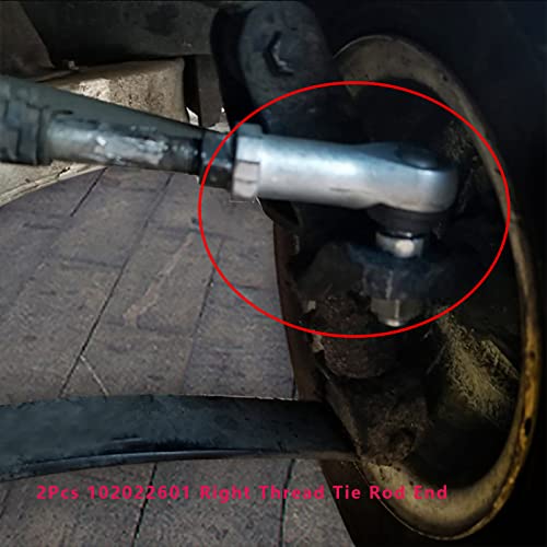 Ball Joint Kit,Set Of (2) Tie Rod End Fits For Club Car Precedent 2004-Up & 2018-Up Tempo Right Hand Thread #1022883-01#1020226-01 #TOP4