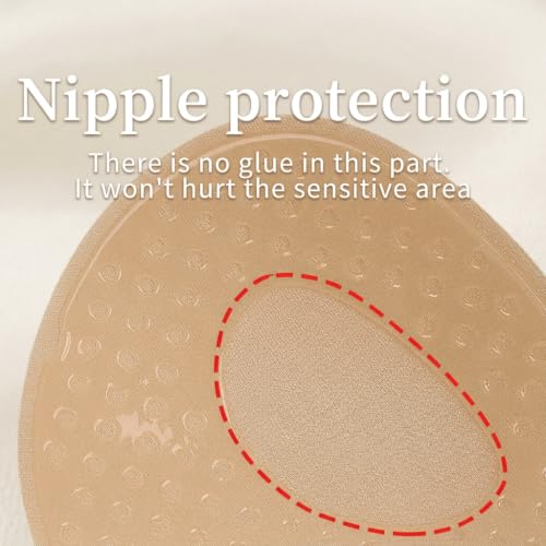 Image of KASHIVAL Women's Strapless Adhesive Bra, Reusable Silicone Push-Up Sticky Bra with Front Clip Closure for Backless and Halter Neck Outfits Fee Size
