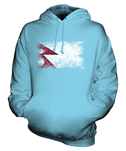 Sweat à capuche Népal drapeau délavé Candymix pour homme et femme