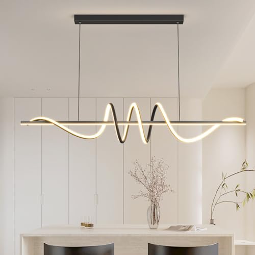Lampe pendante LED dimmable 120cm or en spirale avec télécommande - 7