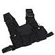 Funk Schulterholster Brustgurt Halter Weste, Hochwertiges Walkie-Talkie Doppel Brustgurt Front Pack Tasche für Feuerwehr und Militär