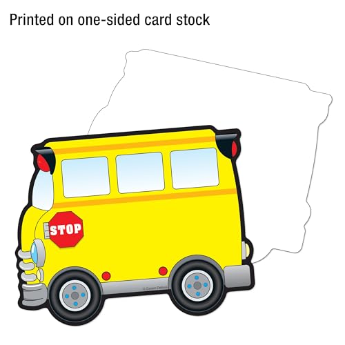 Image of Carson Dellosa - School Bus Colorful Cut-Outs, Classroom Decor, 36 Pieces