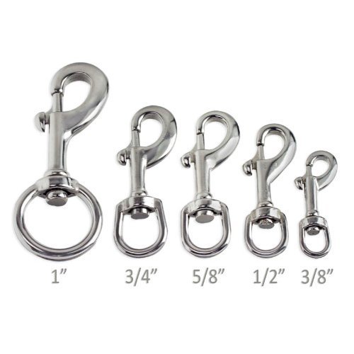 Buy Stainless Steel SwivelEye Bolt Snap Hook Choose Size 3/8 to 1