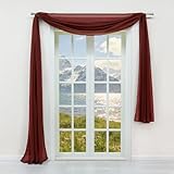 Yujiao Mao Voile Gardine Freihandbogen Querbehang Dekoschals Schlafzimmer Wohnzimmer Modern Vorhang...