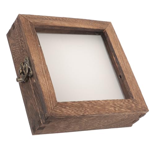 GRIRIW Insect Specimen Display Holder Wooden Display Case Box Dried Flower Storage Case