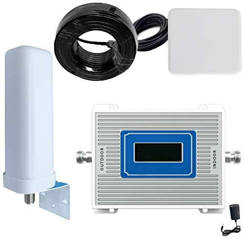 Lwaviwer Ripetitore GSM 900 MHz Con Display LCD – Amplifica Segnale 2G/3G/4G Per Interni, Copertura Fino A 200 M²