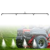 4-Nozzle Boom Sprayer Wand, Brass Fitting Sprayer, Wide-Coverage Agricultural & Lawn Spray Attachment for Tractors/UTVs