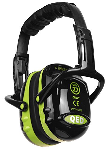 Quality Ear Defender 27db Noise Protection Earmuff, Black, 27 dB