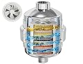 25-Stage Shower Filter with Enhanced KDF, Reduces Scale Buildup, Revitalizes Hair, Skin & Nails. Softens Hard Water, Removes 99% Lead, Chlorine, Fluoride & Harmful Chemicals. High-Output Flow, Chrome