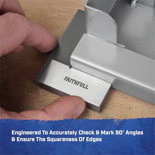 Faithfull Engineers Steel Try Square 50mm (2in) – Precision Ground, Hardened Steel Blade, Accurate Marking, Measuring & Layout Tool for Metalworking & Woodworking 3 Faithfull Engineers Steel Try Square 50mm (2in) – Precision Ground, Hardened Steel Blade, Accurate Marking, Measuring & Layout Tool for Metalworking & Woodworking - Image 3