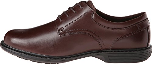 Image of Nunn Bush Mens Baker Street Plain Toe Oxford Lace Up with Kore Slip Resistant Comfort Technology