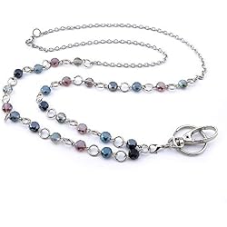 LUXIANDA fashion Keys Lanyards Necklaces ID Lanyard Badge Stainless steel chain