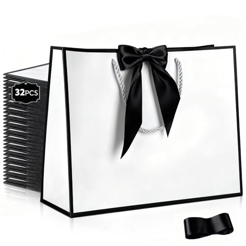 Sacs cadeaux de remerciement élégants avec ruban chic pour invités de mariage