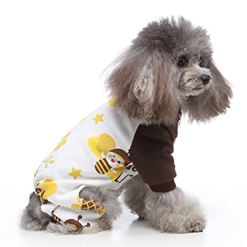 Pijama para perro pequeño patrón abeja tamaño S miniatura 4